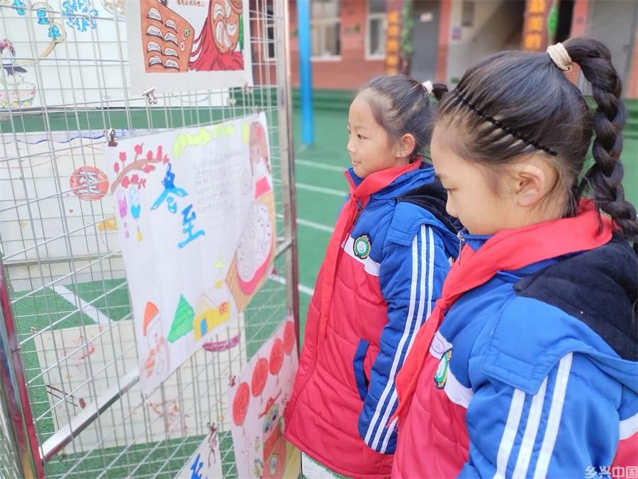 商丘市梁园区民主路第三小学举行冬至主题书画作品展(图4)