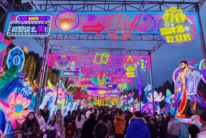 【新春走基层】“花灯”点亮文旅热 自贡灯会邂逅年味中国(图9)
