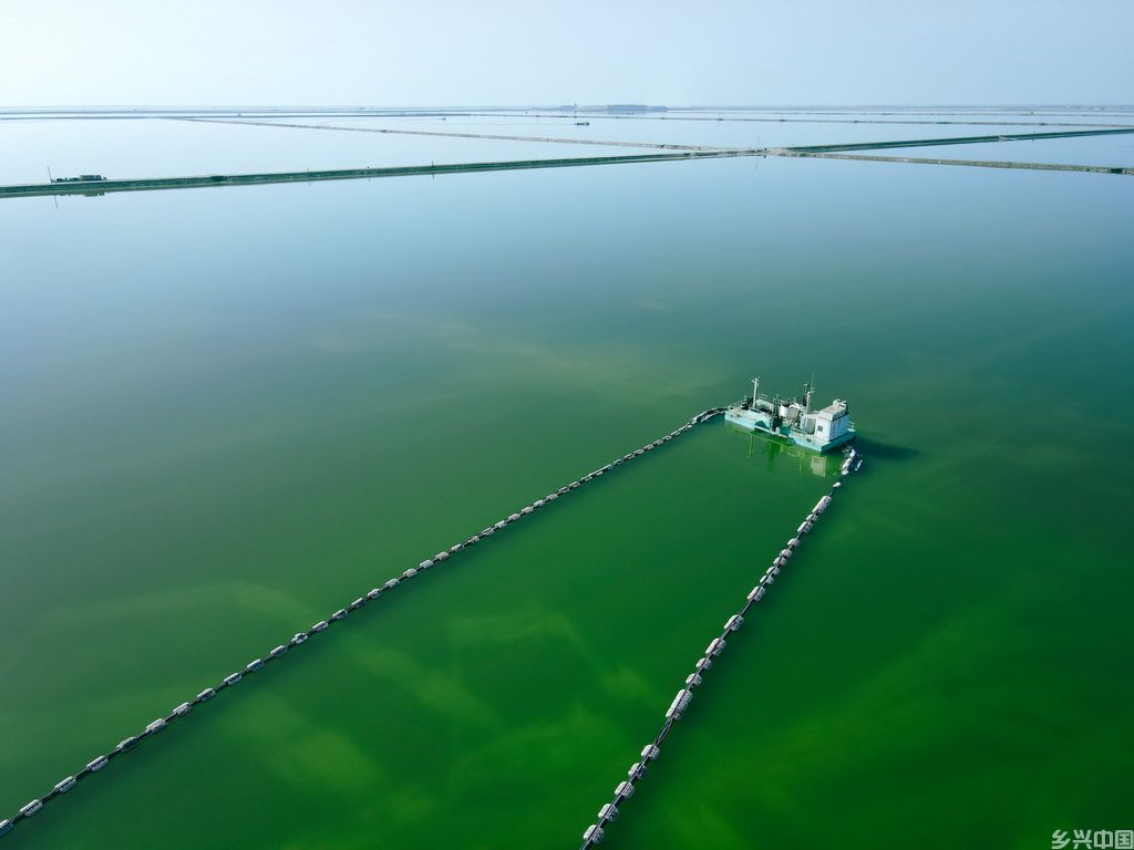 这是3月19日拍摄的青海格尔木察尔汗盐湖一角（无人机照片）。新华社记者 齐芷玥 摄