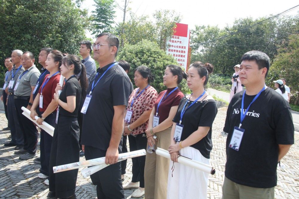 点击打开原图 翰墨銘史 警钟長鸣——纪念抗战胜利80周年将军书画展在唐陵村隆重开幕(图5)