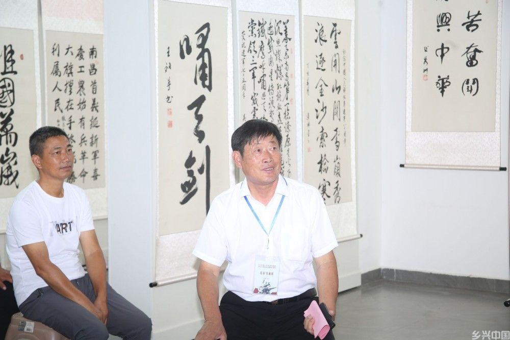 点击打开原图 翰墨銘史 警钟長鸣——纪念抗战胜利80周年将军书画展在唐陵村隆重开幕(图9)